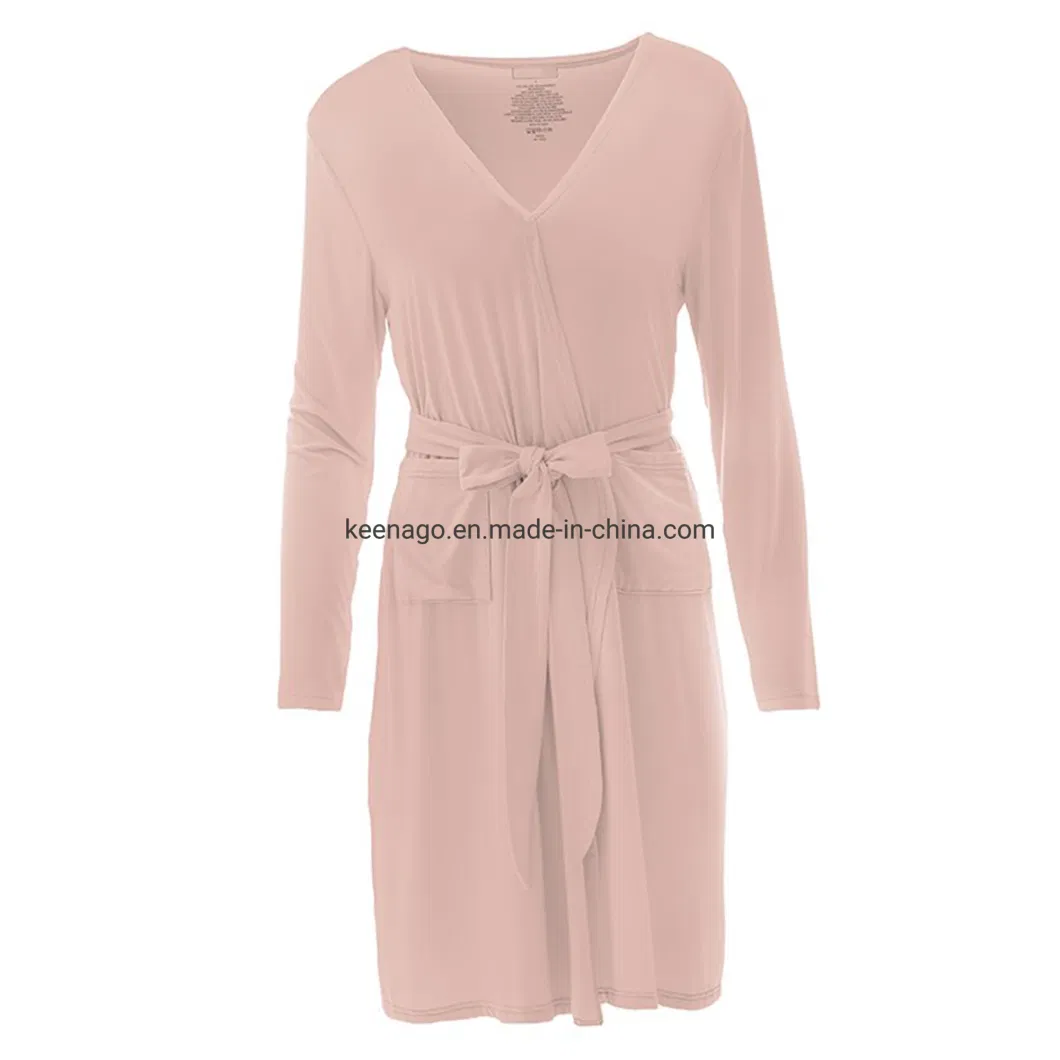 Women Kimono Robes Short Lightweight Robe Soft Knit Sleepwear Casual Knit Bathrobe Ladies Loungewear