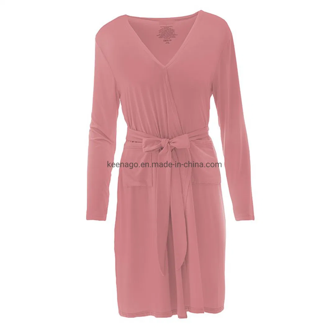 Women Kimono Robes Short Lightweight Robe Soft Knit Sleepwear Casual Knit Bathrobe Ladies Loungewear